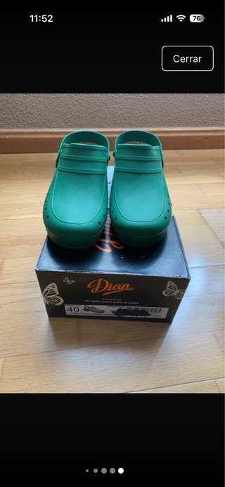 Zuecos Dian Unisex Verdes