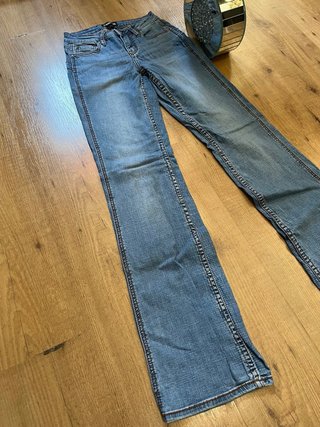 Jeans Rank 45 Bootcut Y2K Donna Blu Vintage
