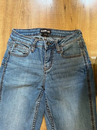 Jeans Rank 45 Bootcut Y2K Donna Blu Vintage