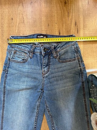 Jeans Rank 45 Bootcut Y2K Donna Blu Vintage
