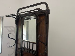 Perchero recibidor antiguo con espejo