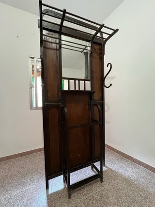 Perchero recibidor antiguo con espejo