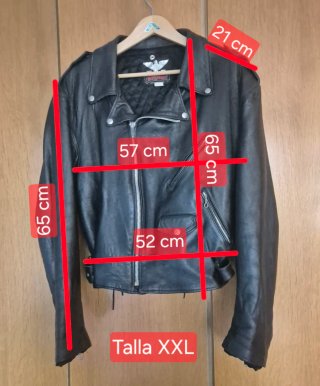 Chaqueta Cuero Moto Black Street Paris