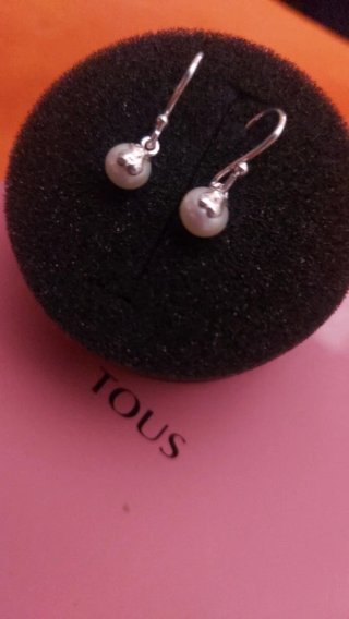 Pendientes Tous Plata y Perlas Naturales