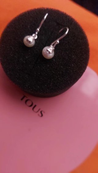 Pendientes Tous Plata y Perlas Naturales