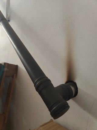 Estufa de pellets para pasillo