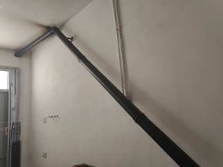 Estufa de pellets para pasillo