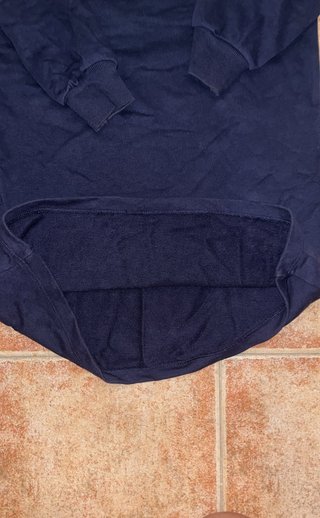 Vestido sudadera azul y rosa