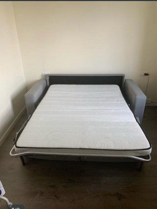 Sofá Cama Renato Nisi Gris Tela