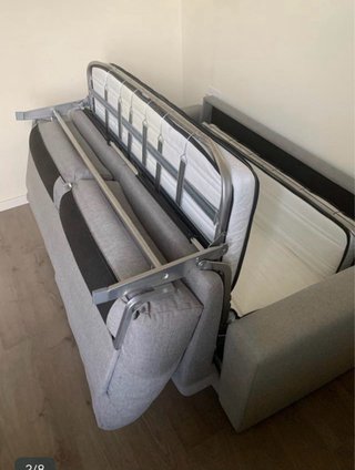 Sofá Cama Renato Nisi Gris Tela