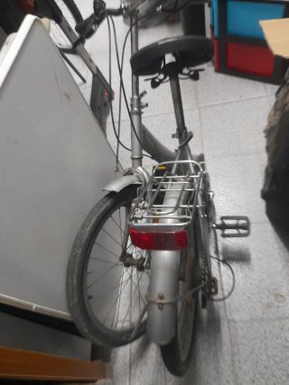 Bicicleta Plegable Plata