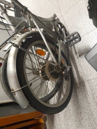 Bicicleta Plegable Plata