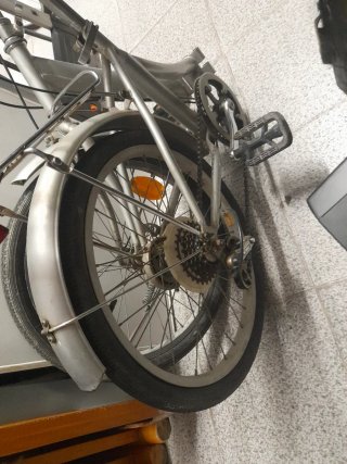 Bicicleta Plegable Plata