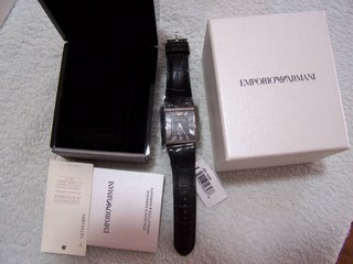 Reloj Emporio Armani Negro y Plateado