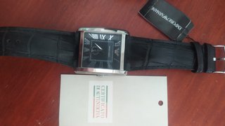 Reloj Emporio Armani Negro y Plateado