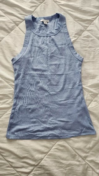 Top sin mangas AMISU azul Talla S