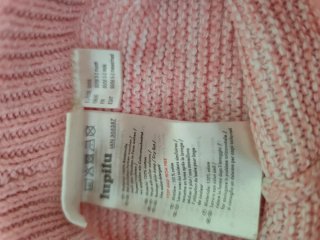 Pantalón bebé punto rosa