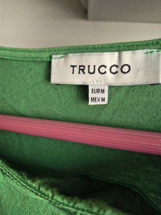Top verde Trucco estampado tropical talla M