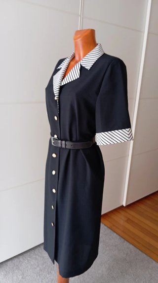 Vestido vintage look oficina. Vestido secretaria