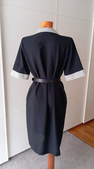 Vestido vintage look oficina. Vestido secretaria