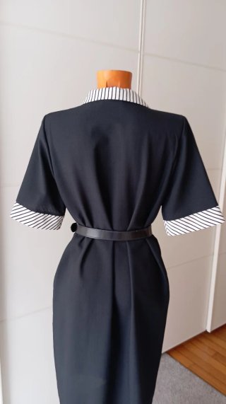 Vestido vintage look oficina. Vestido secretaria