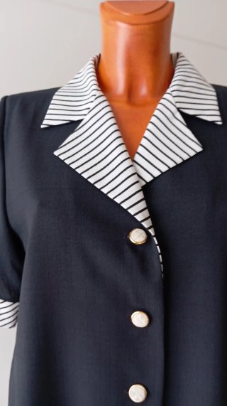 Vestido vintage look oficina. Vestido secretaria