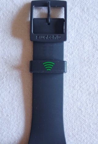 Swatch Graphite Pay! Negro y Verde