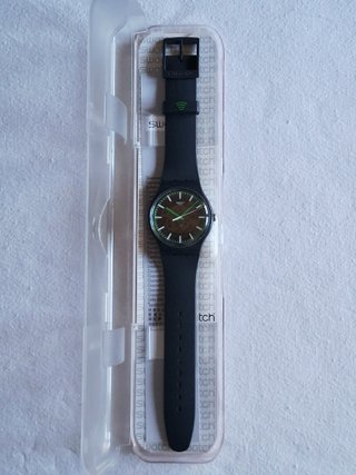 Swatch Graphite Pay! Negro y Verde