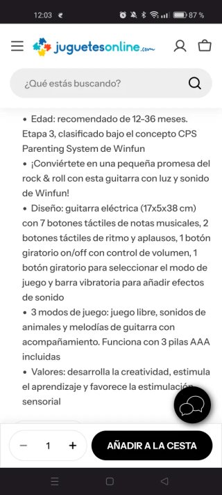 Guitarra musical bebé