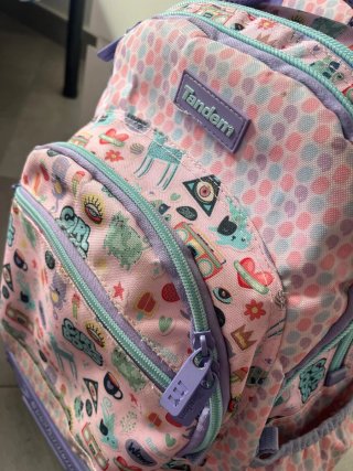 Mochila escolar Tandem con neceser y estuche