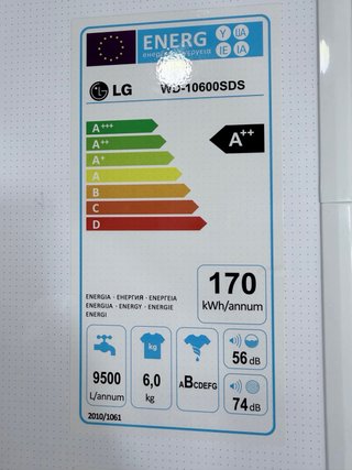 Lavadora Lg 6kg 1000rpm A++ - Envío a casa
