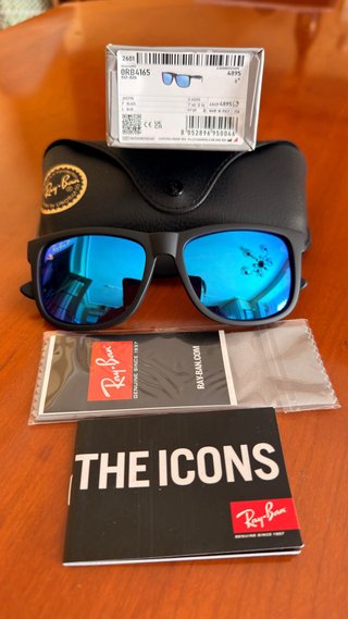 Gafas de Sol Ray-Ban RB Justin Negras Azules