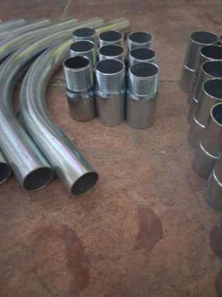 8 Curvas y 17 Conectores Inoxidables 25mm