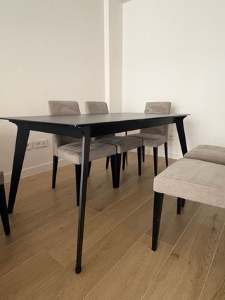 Mesa Cancio madera . tapa ceramica