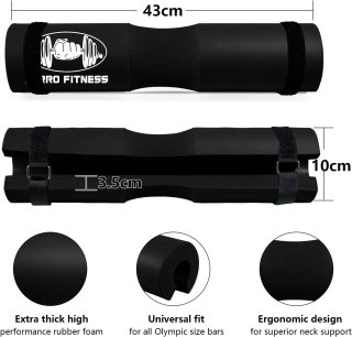 Almohadilla de protección ergonómica Avanzada para Cuello y Hombros para Sentadillas