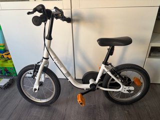 Bicicleta infantil 14 Pulgadas blanca