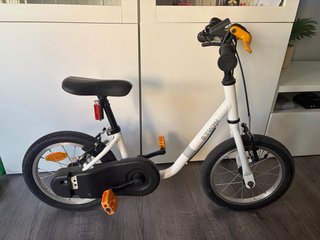 Bicicleta infantil 14 Pulgadas blanca