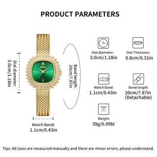 Reloj Galatus Mujer Dorado y Verde