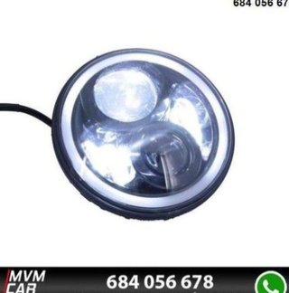 Faros delanteros Led Angel Eyes DRL Black para Jee