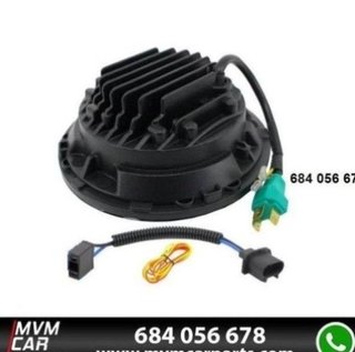 Faros delanteros Led Angel Eyes DRL Black para Jee