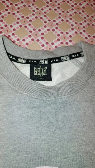 Sudadera Everlast Gris estilo Vintage