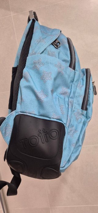 Mochila escolar azul con estrellas TOTTO