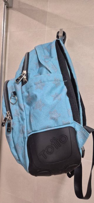 Mochila escolar azul con estrellas TOTTO