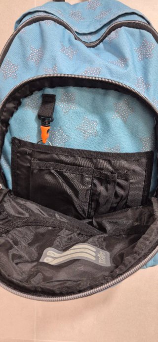 Mochila escolar azul con estrellas TOTTO