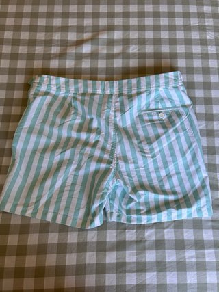 Bañador SOHHAN rayas verde menta/blanco Talla L