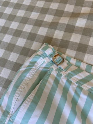 Bañador SOHHAN rayas verde menta/blanco Talla L