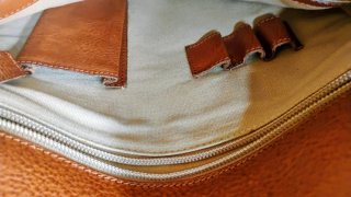Bolso Petusco Cuero Marrón Nuevo
