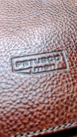Bolso Petusco Cuero Marrón Nuevo
