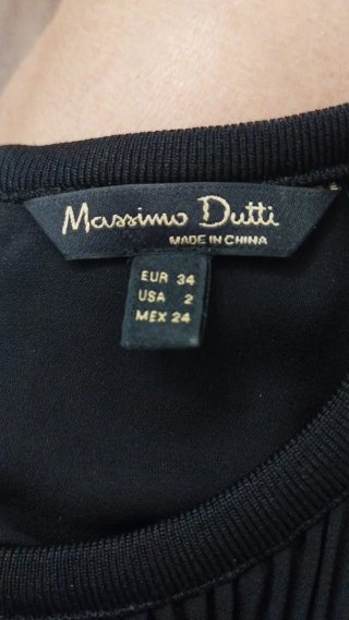 Blusa negra Massimo Dutti