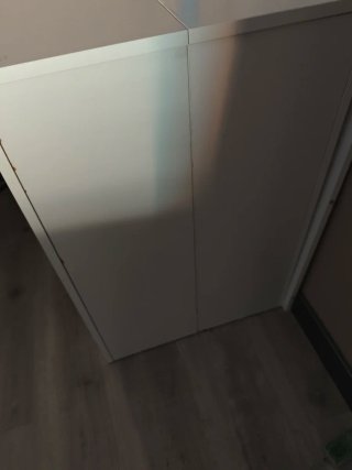 Mesa extensible blanca